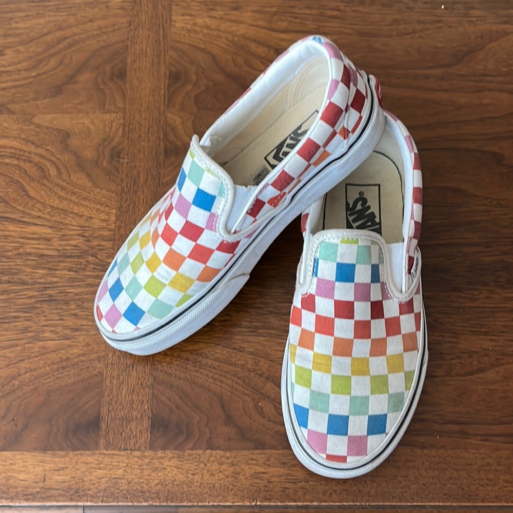 Vans rainbow 🌈 slipons size 5.5